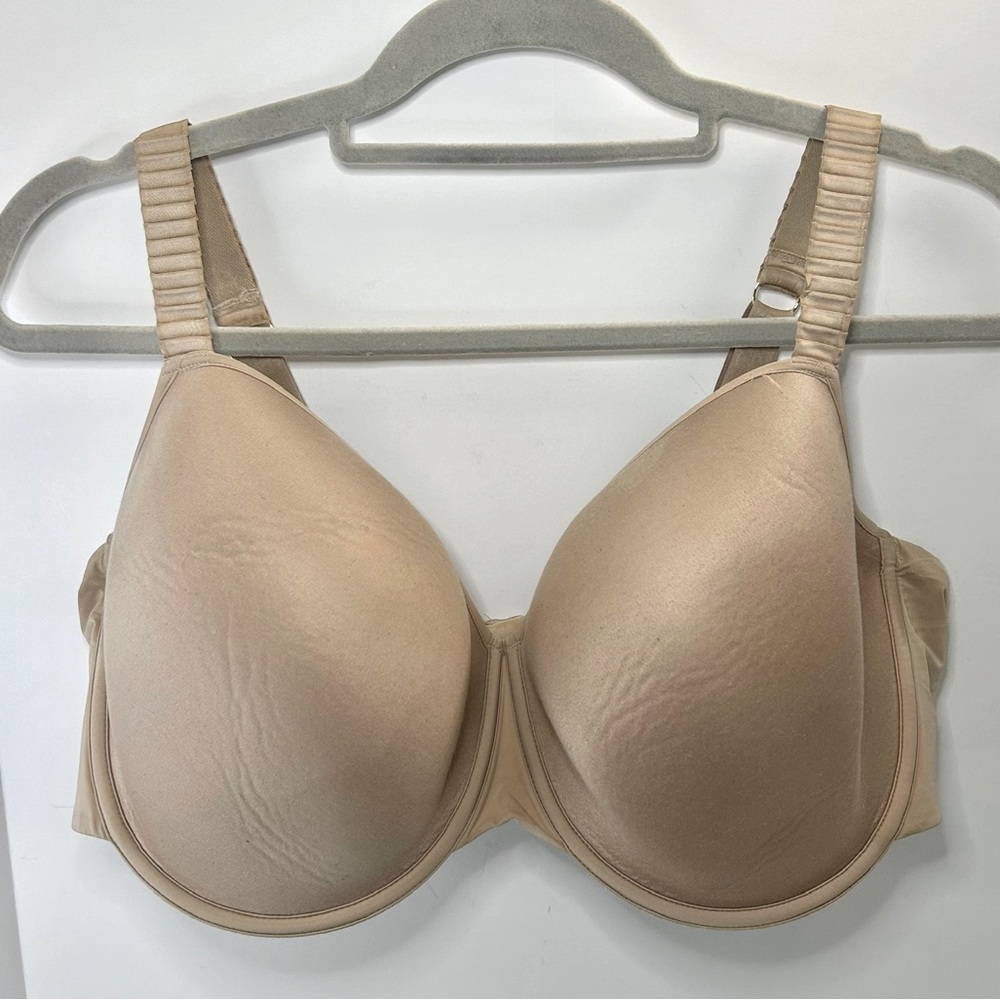 THIRDLOVE 24/7 Classic T-Shirt Nude Tan Adjustable Strap Bra 40F